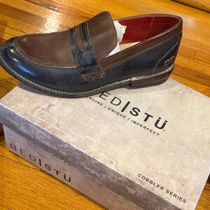 Bed Stu Brown and Black Loafers